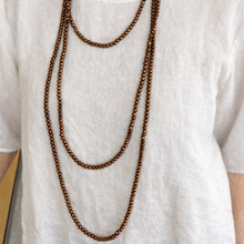 Load image into Gallery viewer, Fabuleux Vous Black Edit Bronze Bead 3 Metre Necklace

