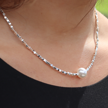 Load image into Gallery viewer, Fabuleux Vous Silver Perle Silver Plated Hematite FWP Necklace

