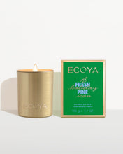 Load image into Gallery viewer, Ecoya Holiday Collection Mini Fresh Pine Goldie Candle
