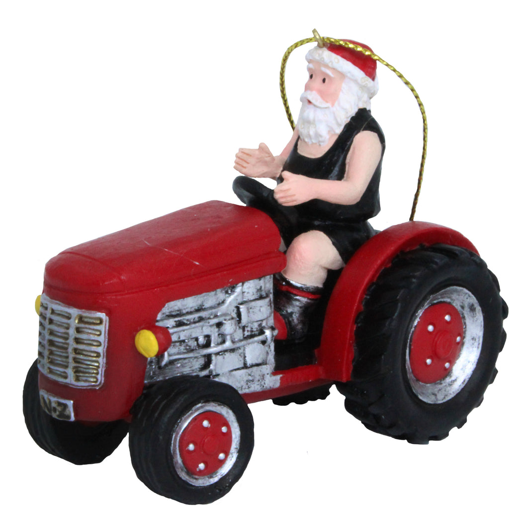 SamX Santa on Tractor