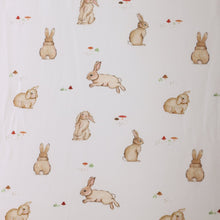 Load image into Gallery viewer, Little Bee by Dimples Fitted Cot Sheet- Bunny
