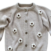 Load image into Gallery viewer, Arthur Ave Beige Flower Cardigan
