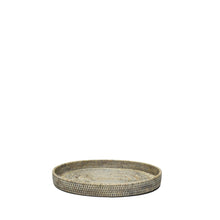 Load image into Gallery viewer, Le Monde Rattan Oval Closed Tray Autumn Grey Medium
