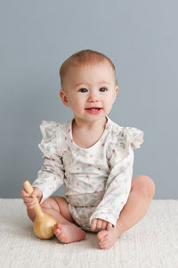 Burrow & Be Bellis Flutter Long Sleeve Bodysuit