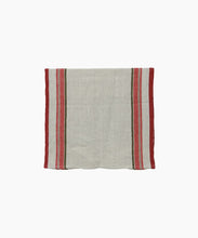 Load image into Gallery viewer, French Country Collections Red Selvedge Stripe Linen Table Runner
