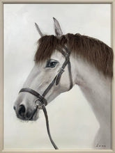 Load image into Gallery viewer, Rembrandt Bad Hair Day- White Horse Canvas
