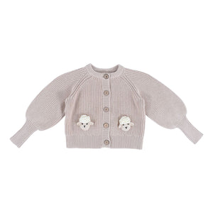Arthur Ave Beige Sheep Cardigan