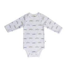 Load image into Gallery viewer, Little Bee by Dimples Cotton Long Sleeve Bodysuit-Cars

