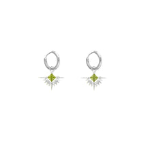 Load image into Gallery viewer, Lindi Kingi Solstice Sleepers - Silver &amp; Peridot
