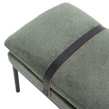 Load image into Gallery viewer, Hawthorne Baxter Fabric Ottoman/Bench- Sage
