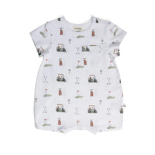 Load image into Gallery viewer, Little Bee by Dimples Cotton Romper- Golf
