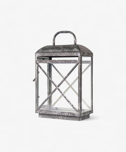 French Country Collections Jardin Lantern Small Aged Grey