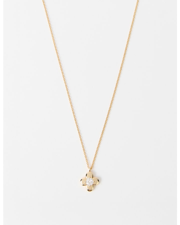 Stella & Gemma Gold Daisy Crystal Centre Necklace