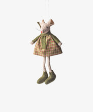 Load image into Gallery viewer, French Country Collections Green Tilly Mouse Hanging
