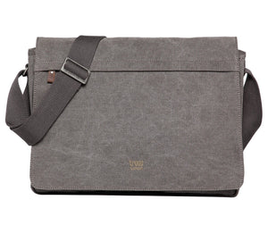 Troop Classic Front Messenger Large-Charcoal