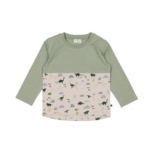 Load image into Gallery viewer, Burrow &amp; Be Jurassic Roam Long Sleeve Block T-Shirt
