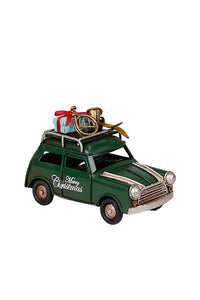 Flower Systems Vintage Xmas Car Green 11cm