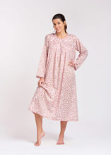 Load image into Gallery viewer, Arabella Light Pink Floral Long Sleeve Nightie
