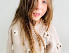 Load image into Gallery viewer, Arthur Ave Beige Flower Cardigan
