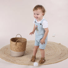 Load image into Gallery viewer, Little Bee by Dimples Overalls- Blue
