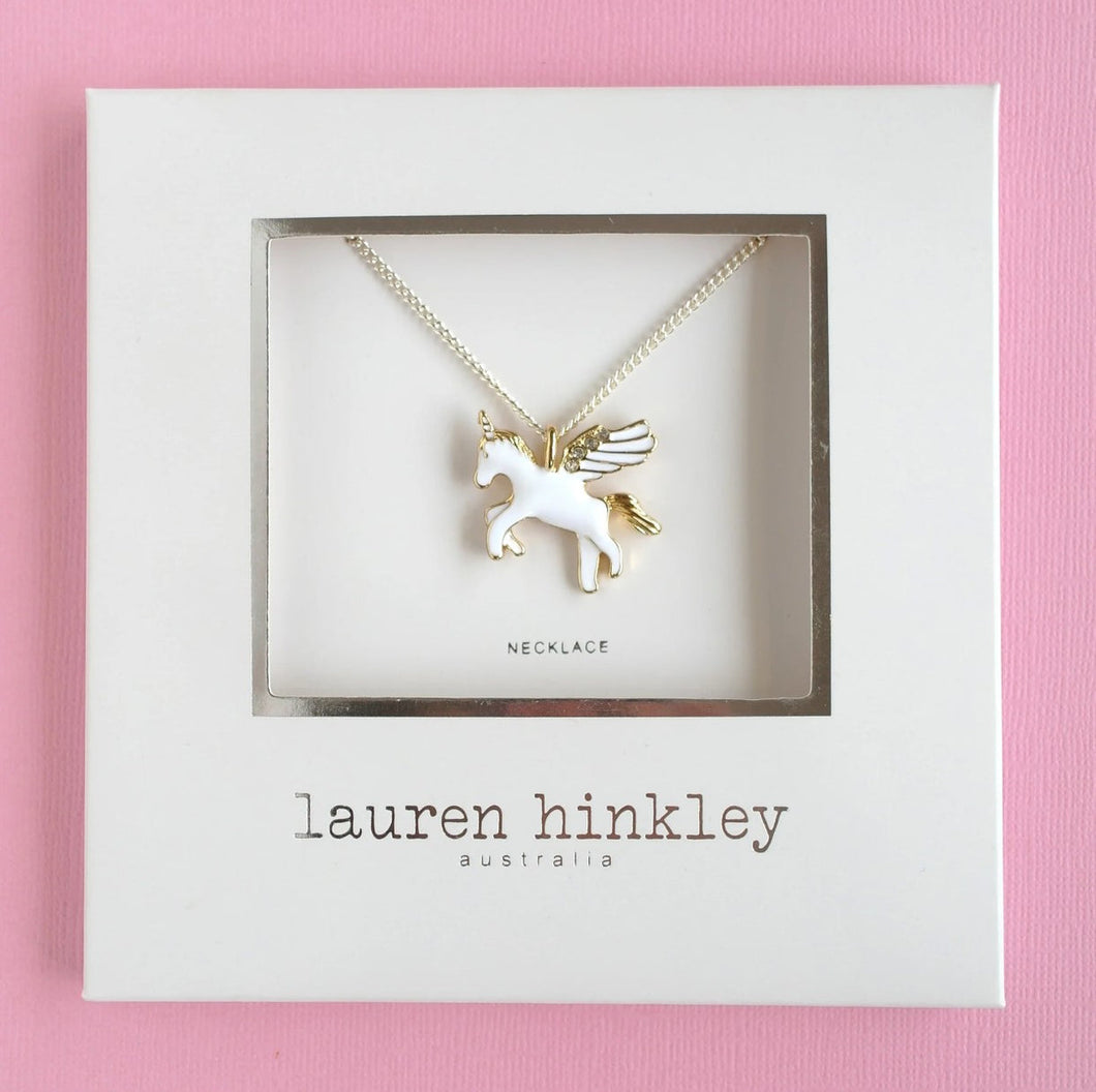 Lauren Hinkley Flying Unicorn Necklace