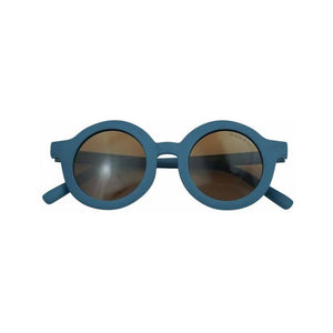 Grech & Co New Round Polarized Sunglasses- Desert Teal