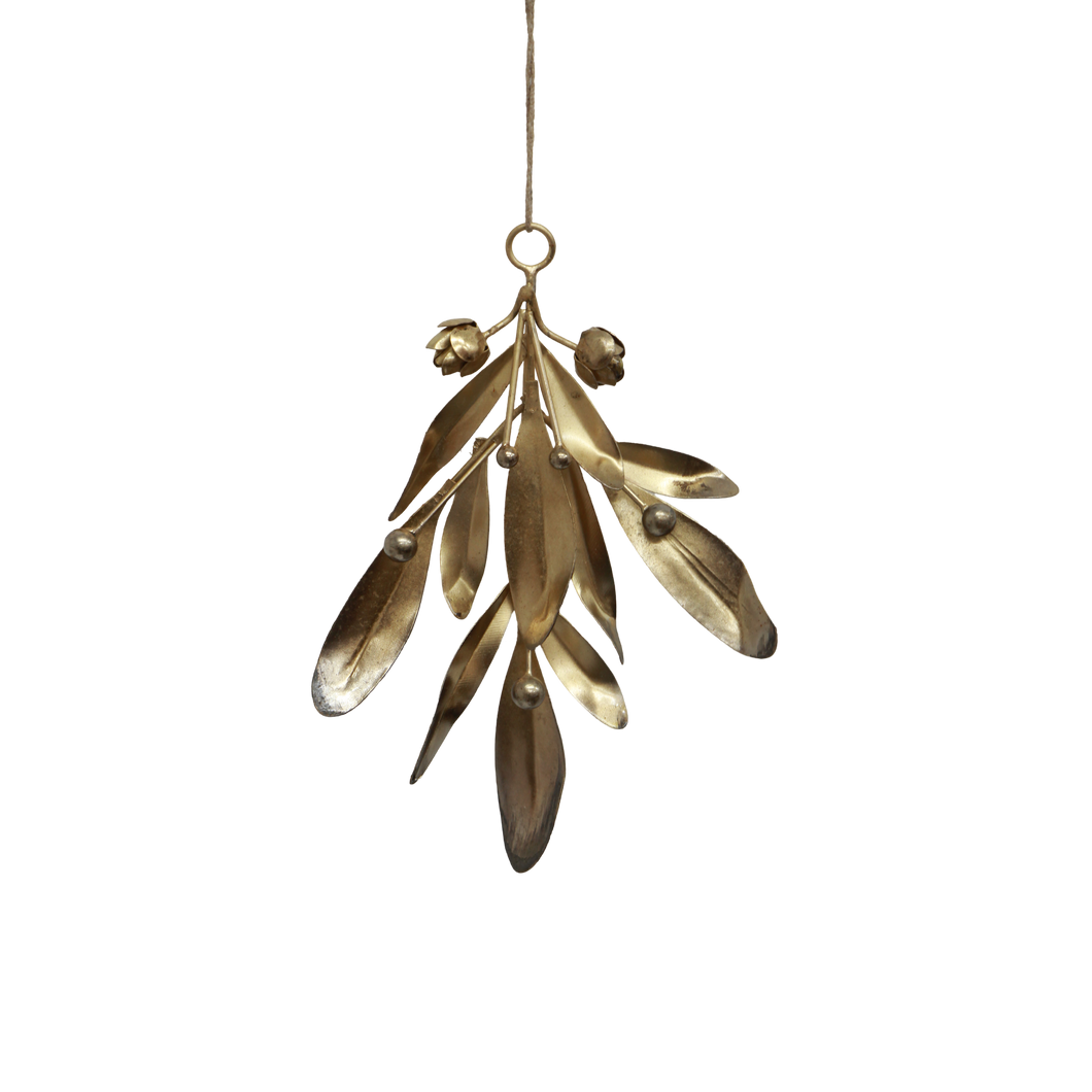 French Country Collections Hanging Leaf Gold