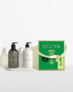 Ecoya Holiday Collection Bathroom Gift Set- French Pear