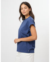 Load image into Gallery viewer, Stella &amp; Gemma Soho Cuff Tee- Ocean Blue
