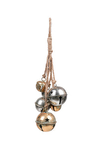 Flower Systems Gold/Silver Mix Sleigh Bells Hanging