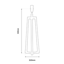 Load image into Gallery viewer, CC Interiors Tripod Tower Lamp Base with Feathered Tall Drum Tapered 46cm Lampshade
