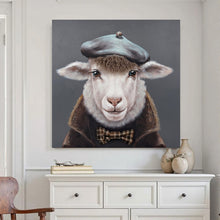 Load image into Gallery viewer, Rembrandt Bad Hair Day- Sheep Canvas
