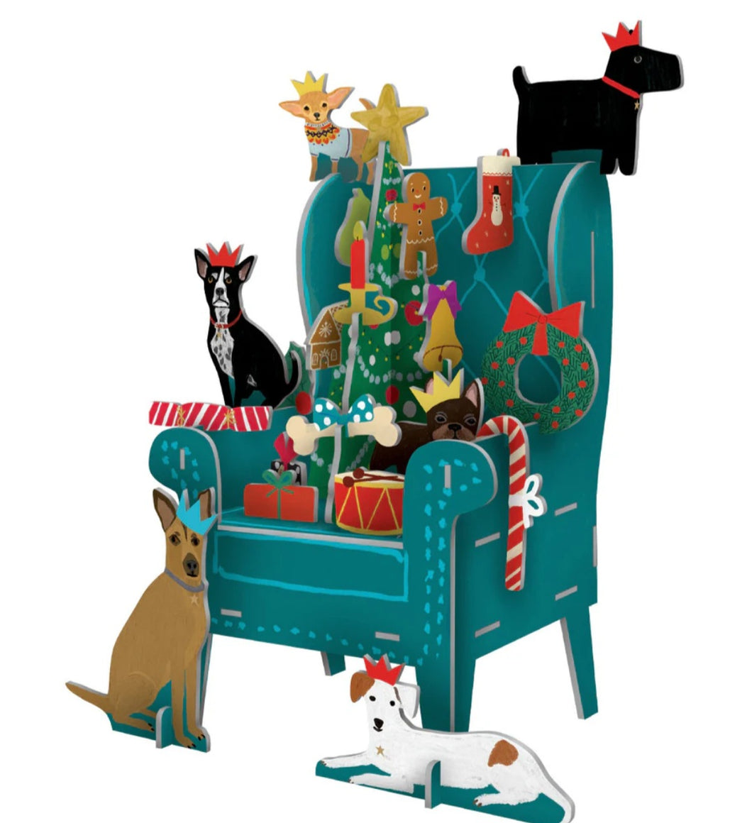 Roger La Borde Pooch Perfection Christmas Large Pop & Slot Scene
