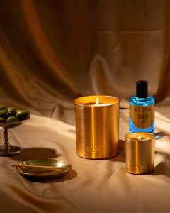 Ecoya Holiday Collection Hibiscus & Bergamot Goldie Candle