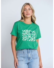 Load image into Gallery viewer, Stella &amp; Gemma Ace Tee- Grass Green Geo
