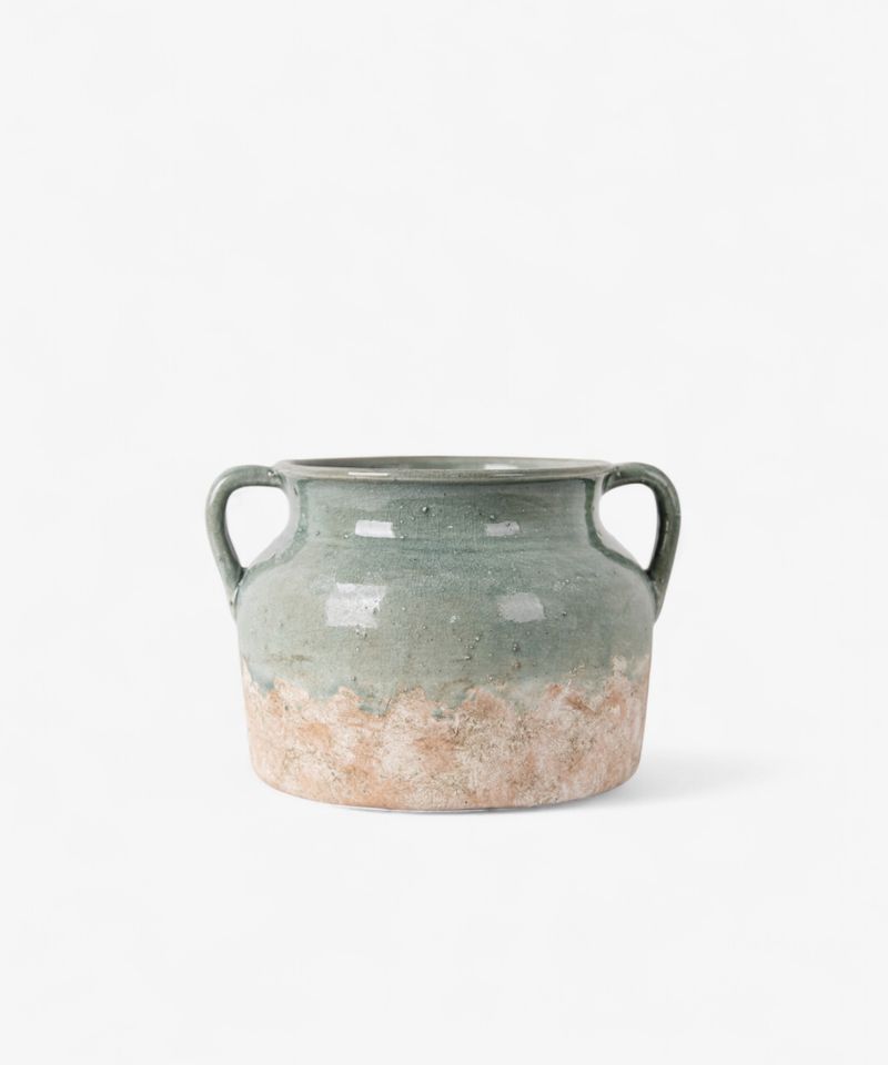French Country Collections Varese Vessel Wide Pale Blue