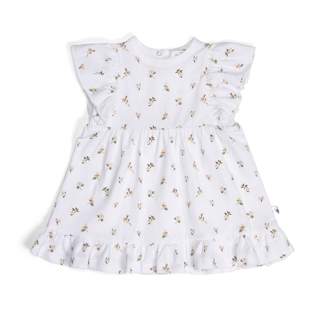 Little Bee by Dimples Cotton Frill Dress-Floral