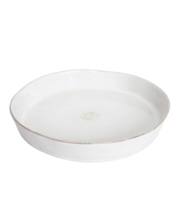 Costa Nova Fluted Round Pie Dish- White 30cm