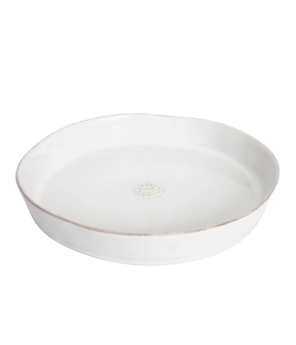 Costa Nova Fluted Round Pie Dish- White 30cm