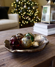 Load image into Gallery viewer, French Country Collections Amina Glass Bauble Red/Gold
