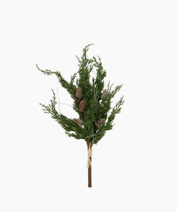 French Country Collections Cedar & Pinecone Branch with Lights 60cm