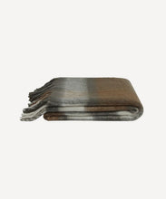 Load image into Gallery viewer, French Country Collections Grey Brown Plaid Tassel Throw
