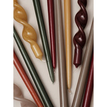 Load image into Gallery viewer, Maytime Broste Candle Taper set of 4 H380- Glossy Grape Leaf
