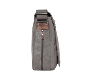 Troop Classic Front Messenger Large-Charcoal