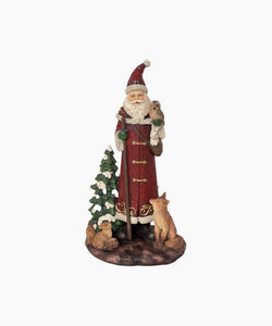 French Country Collections Traditional Santa with Forest Animals