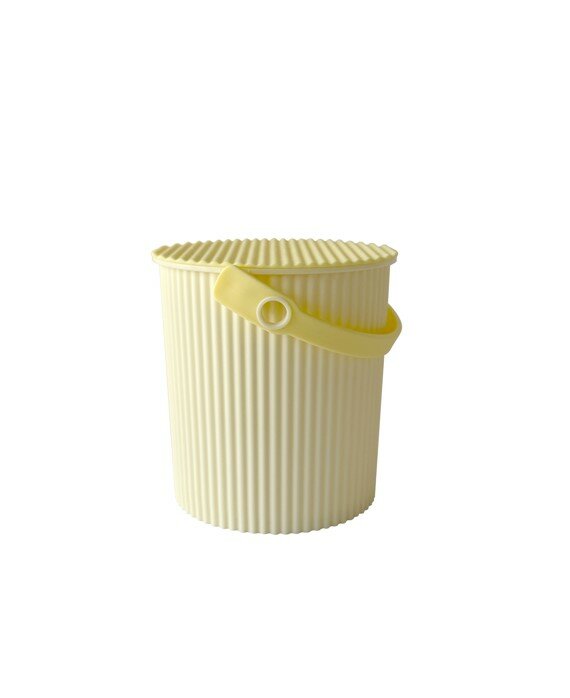 Hachiman Omnioutil Macaron Baby Bucket with Lid- Lemon 0.7L
