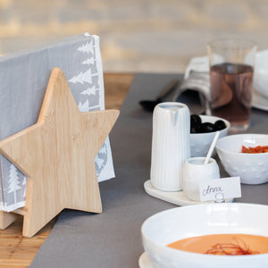 Rader Bamboo Star Napkin Holder