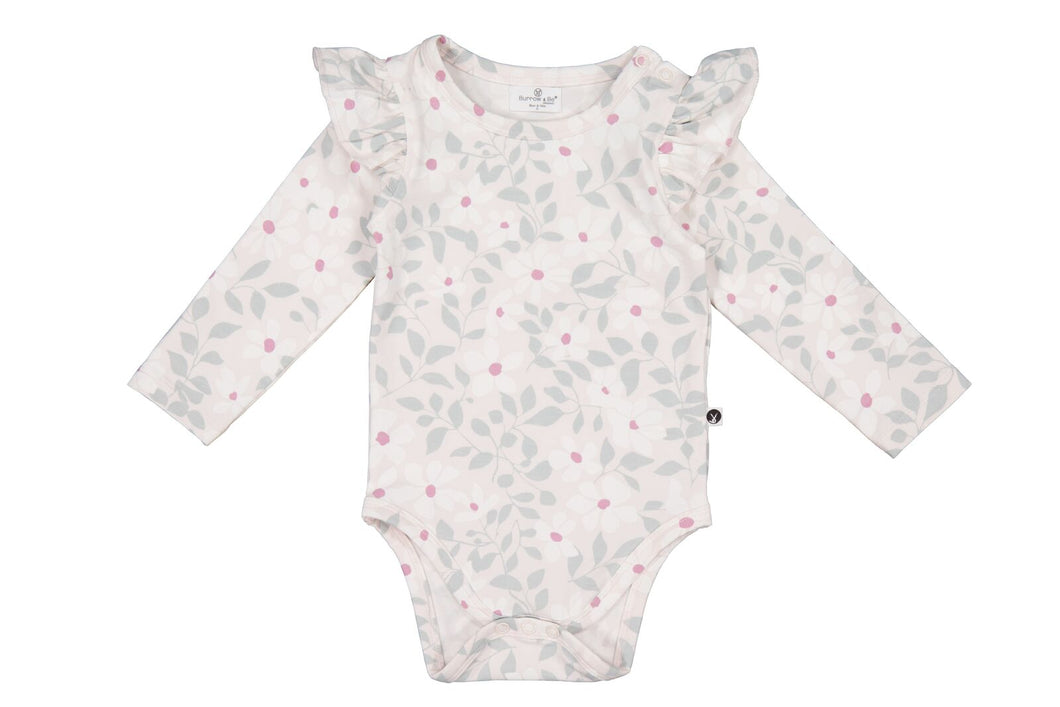 Burrow & Be Bellis Flutter Long Sleeve Bodysuit