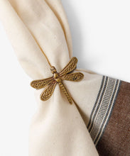 Load image into Gallery viewer, French Country Collections Dragonfly Napkin Rings set of 8
