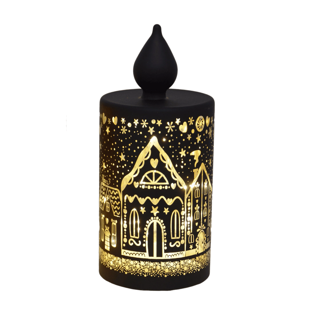 SamX Black Etched Candle